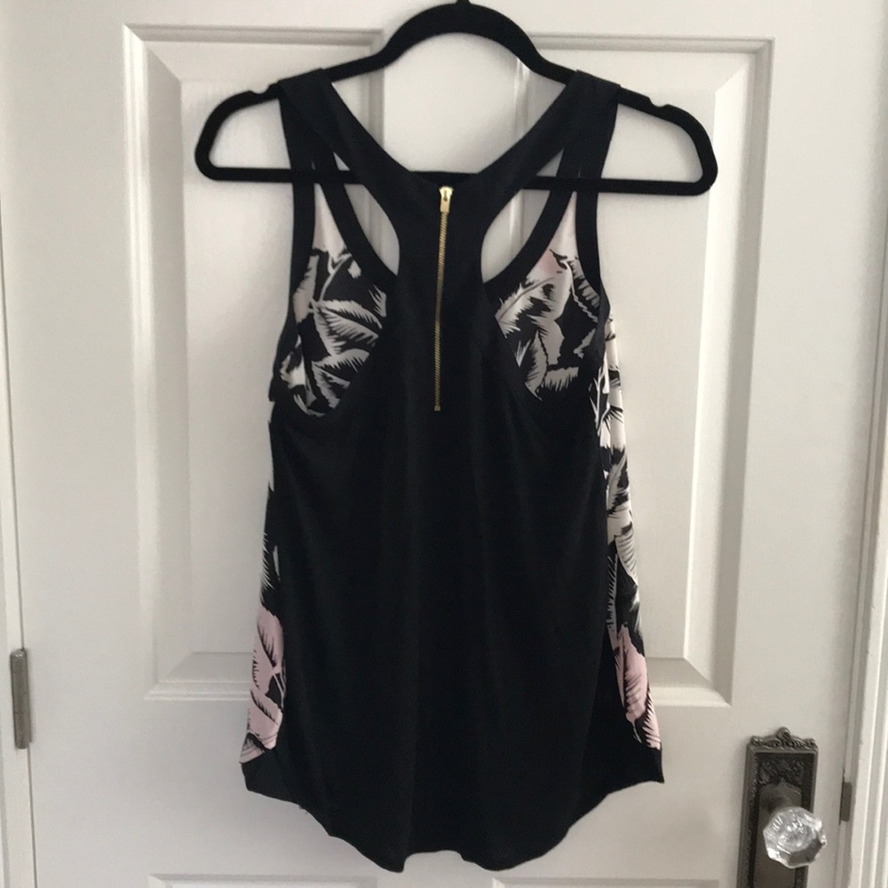 Express Zipper Racerback Blouse - Picture 2 of 5